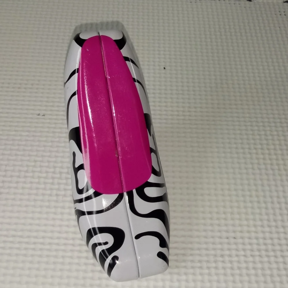 Zebra print with paint miniature high heel ornament